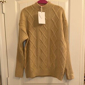 Oversized Aelfric Eden Camel Knit Sweater